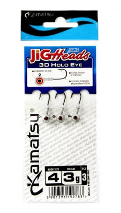Kamatsu Jighead 3D Holo Red Eye (3pcs) -Aanbiedingen Vissen Satie Winkel 415030006r 3