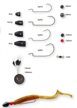 Savage Gear T & C Rigging Kit (100-pak) -Aanbiedingen Vissen Satie Winkel 76764 2