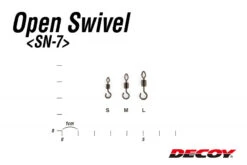 Decoy SN-7 Open Swivel -Aanbiedingen Vissen Satie Winkel DSN7Lr 7