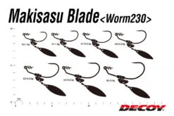 Decoy Worm230G Makisasu Blade Gold -Aanbiedingen Vissen Satie Winkel DW230G1025r 5